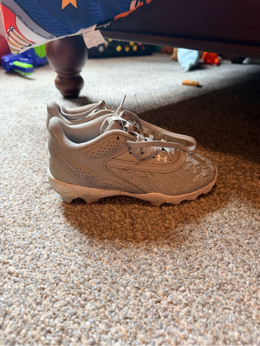 Under Armour Kids' Gray Athletic Sneakers